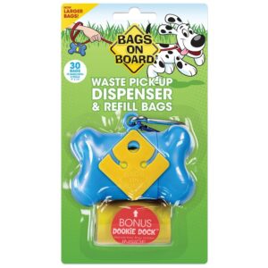 Bags on Board Dispenser Bone, Blue, 30 Bags