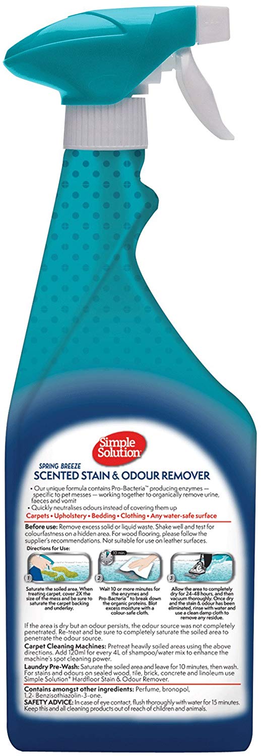 Dog Stain and Odour Remover Spring Breeze 750 ml
