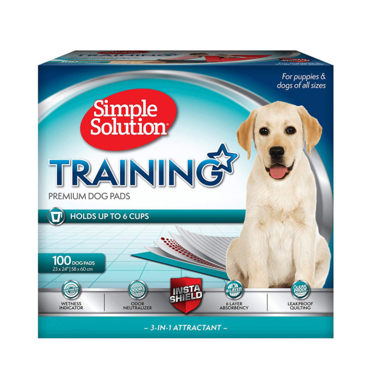 Simple Solution Premium Dog and Puppy Training Pads (Pack of 100) Naturally For Pets