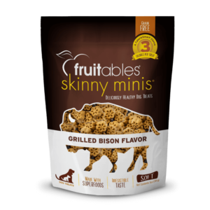 Fruitables Skinny Minis Dog Treats Grilled Bison