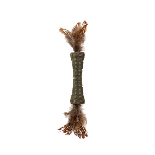 Catnip "Johnny Sticks" with Double Side Natural Feather