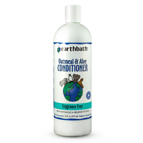 earthbath® Oatmeal & Aloe Conditioner, Fragrance Free, Helps Relieve Itchy Dry Skin