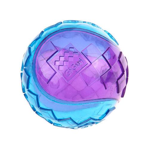 Gigwi Ball" G-Ball Purple/Blue Squeaker Transparent