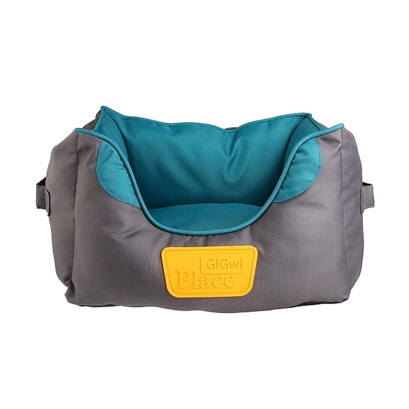 Gigwi Place Soft Bed Canvas TPR (Green & Gray) Large