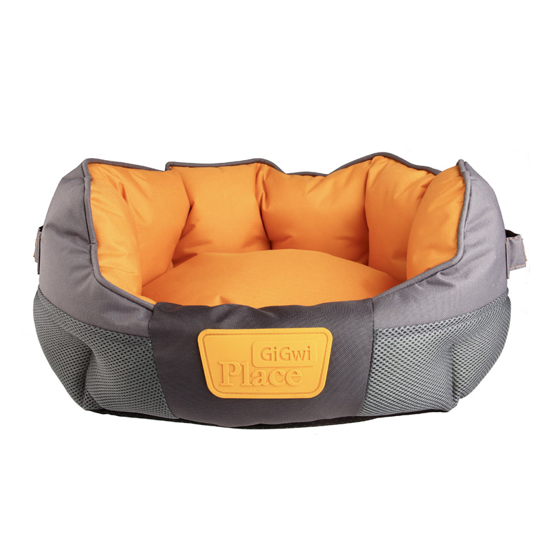 Gig Place Soft Bed Canvas Tpr Gray & Orange L
