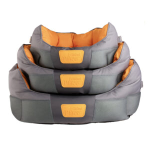 Gigwi Place Soft Bed Gray & Orange