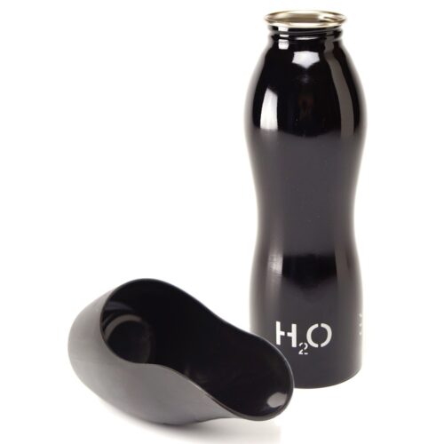 H2O4K9 Dog Water Bottle 0.7lt Black