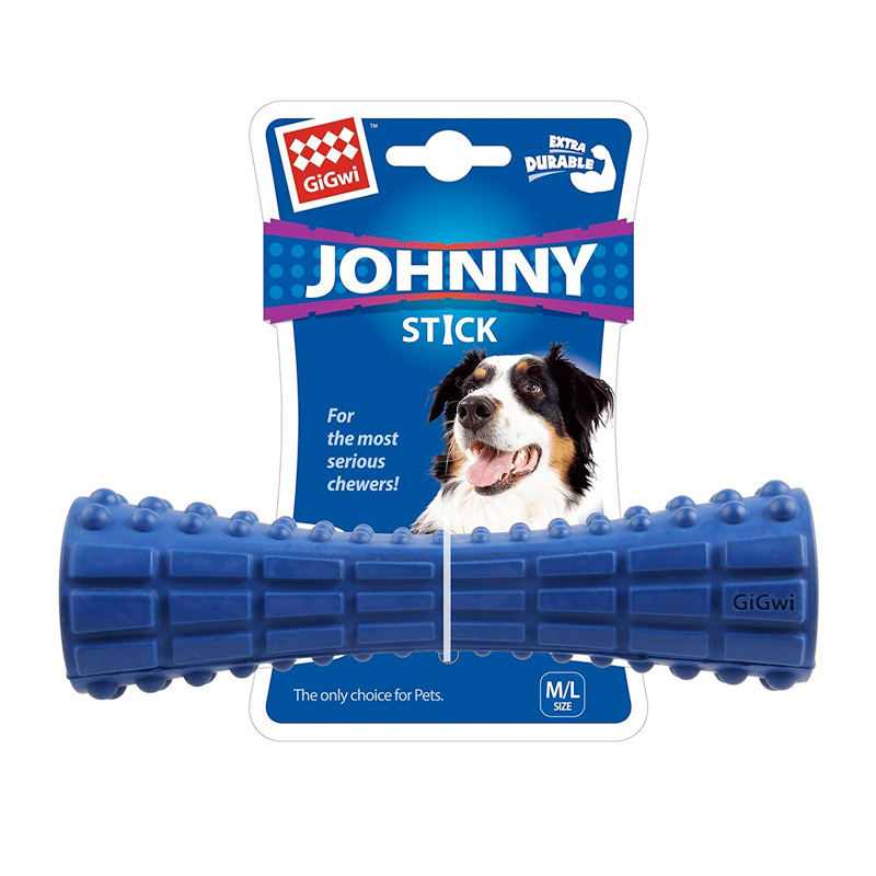 Johnny Stick Extra Durable Solid Rubber Dog Toy - Naturally For Pets