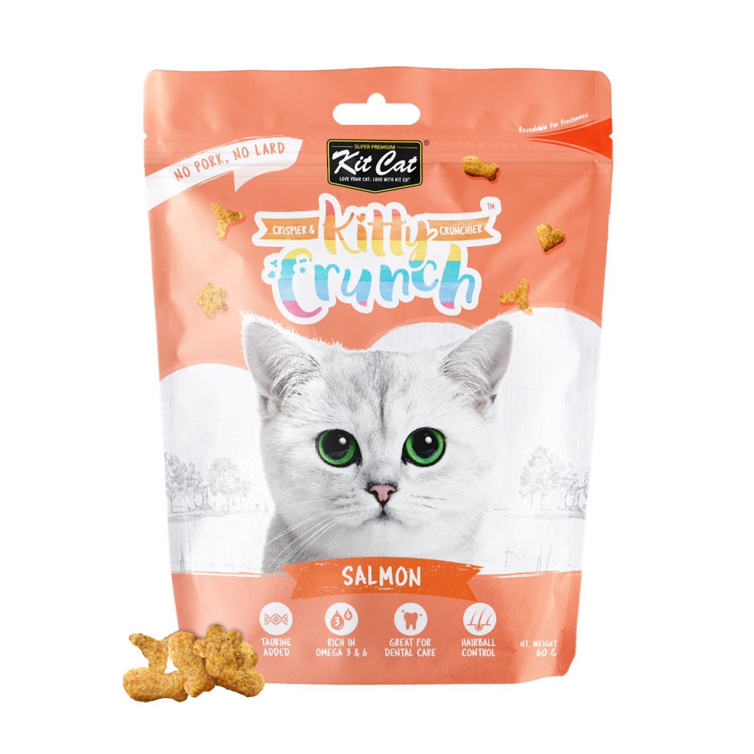 Kit Cat Kitty Crunch Salmon Flavor