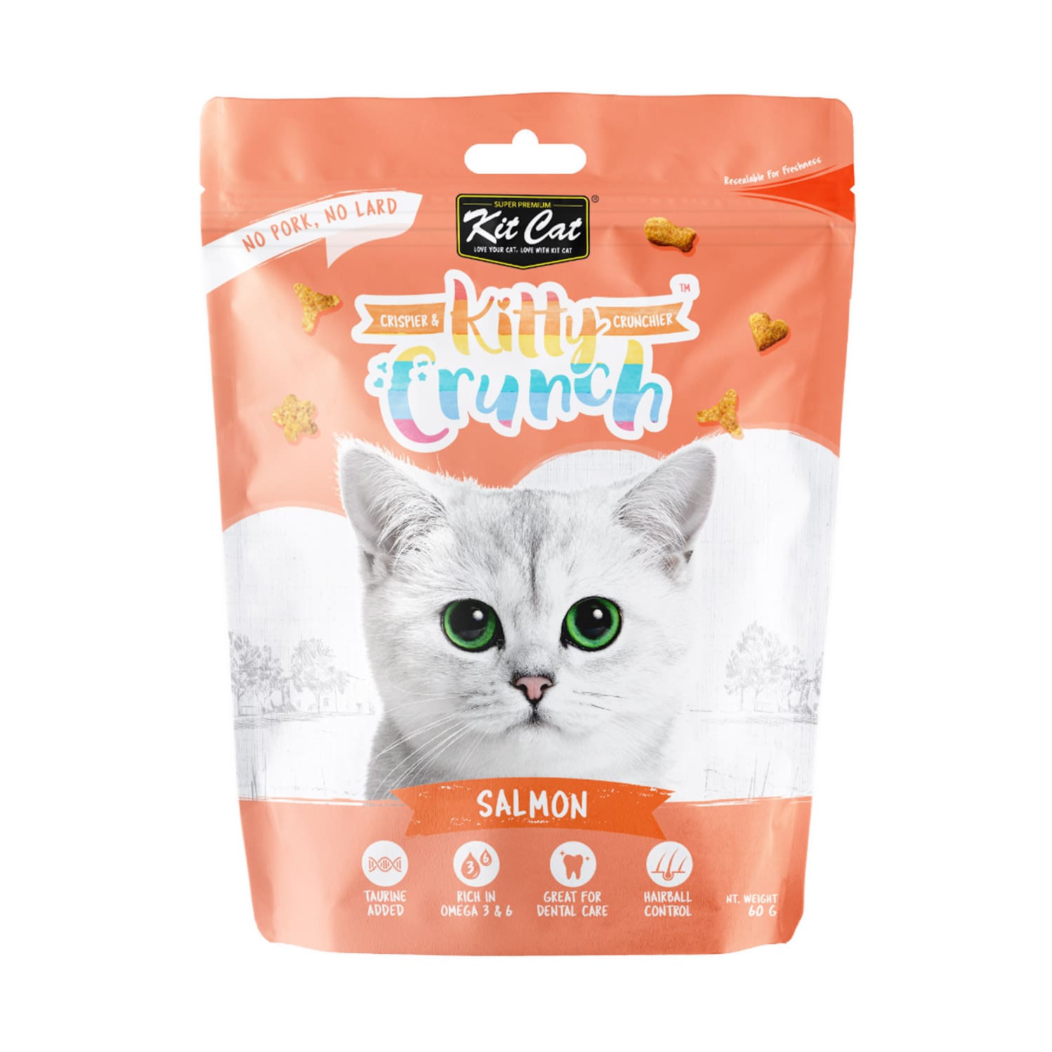Kit Cat Kitty Crunch Salmon Flavor 60g - Image 3