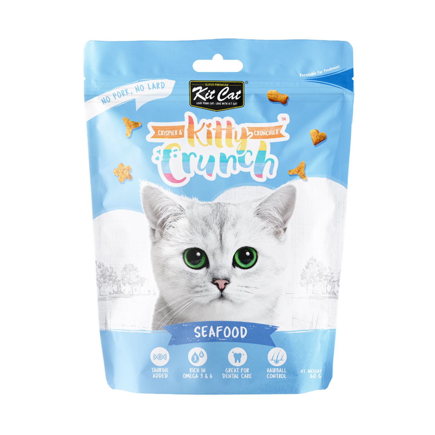 Kit Cat Kitty Crunch Seafood Flavor 60g - Image 3