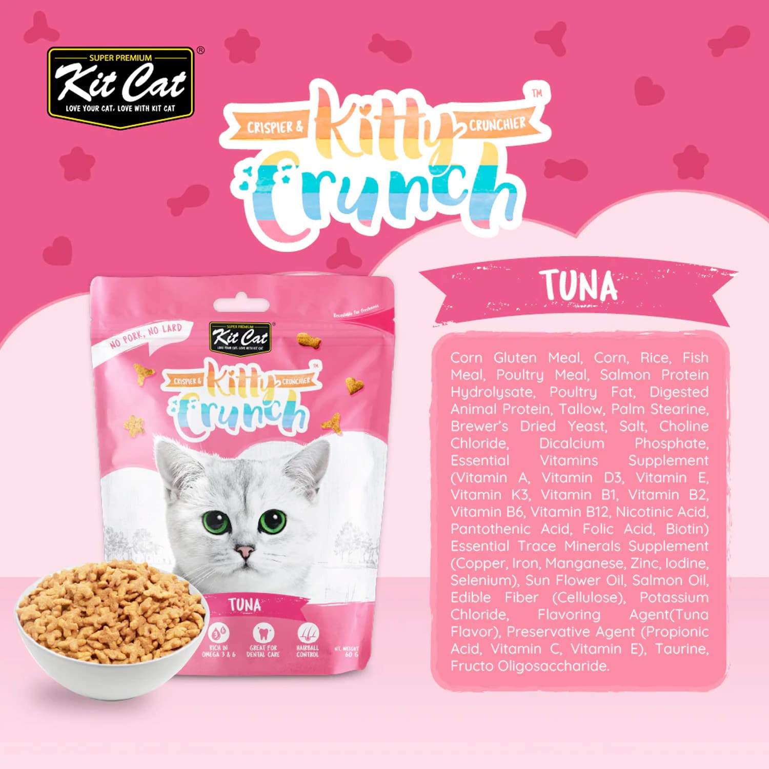 Kit Cat Kitty Crunch Tuna Flavor 60g - Image 4