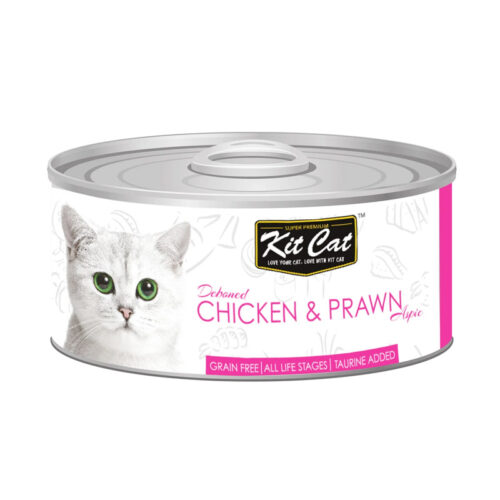 Kit Cat Deboned Chicken & Prawn Toppers Canned Cat Food 80g