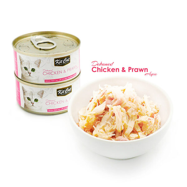 Kit Cat Deboned Chicken & Prawn Toppers Canned Cat Food