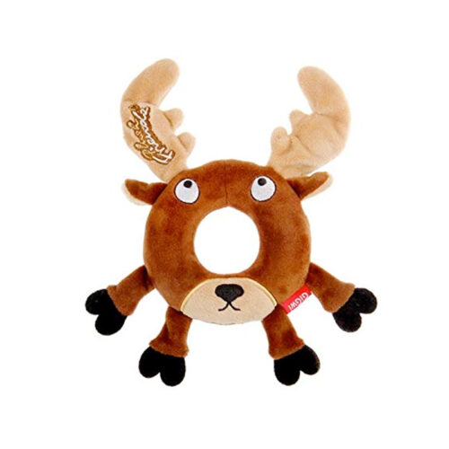 "Plush Friendz" Deer with Foam Rubber Ring and Squeaker
