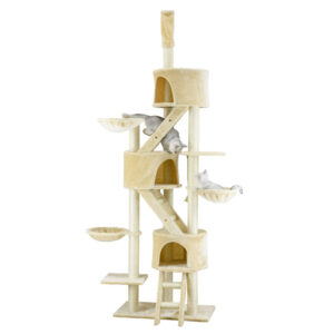 Three Condo Cat Tree Size 127Wx41Lx233-260H