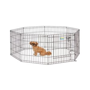 24" Black Exercise Pen with Full MAX Lock Door