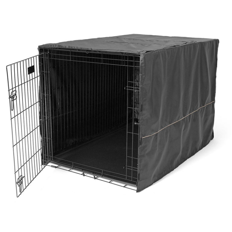 Black Polyester Pet Crate Covers Naturally For Pets