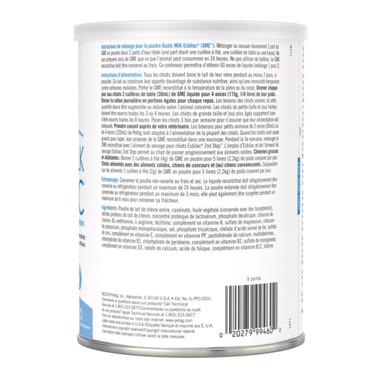 Esbilac Goat Milk PUPPY 340 gram with free 2 OZ Nursing KIT Naturally