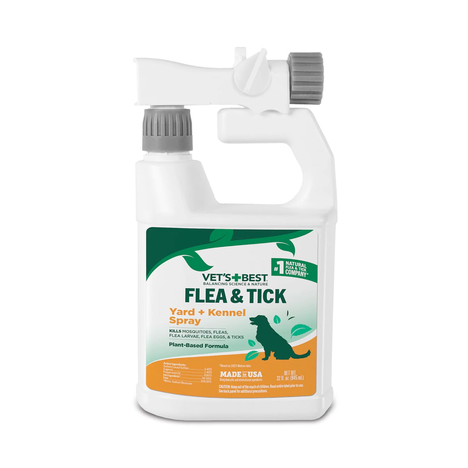 Vet's Best Flea + Tick Yard & Kennel Spray (32 oz)