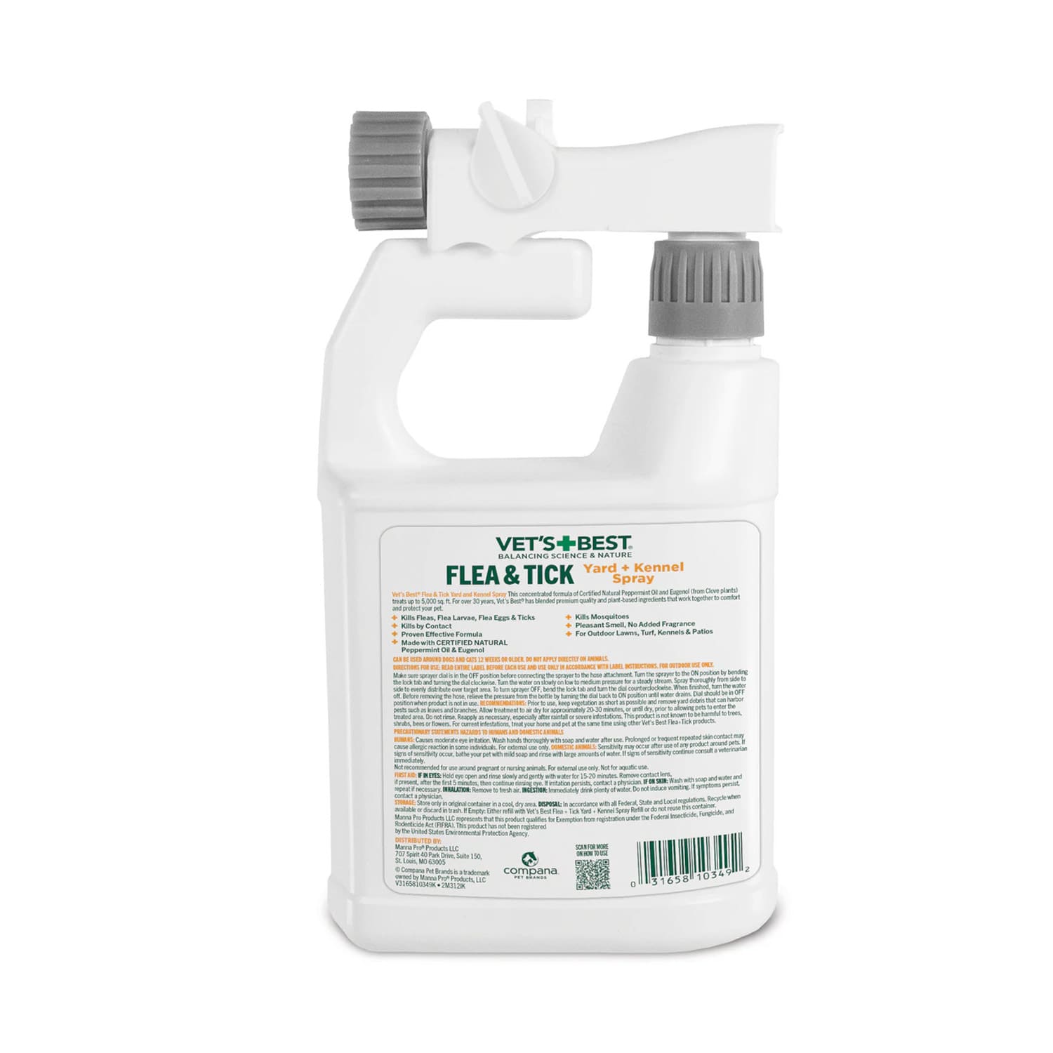 Vet's Best Flea + Tick Yard & Kennel Spray (32 oz) - Image 2
