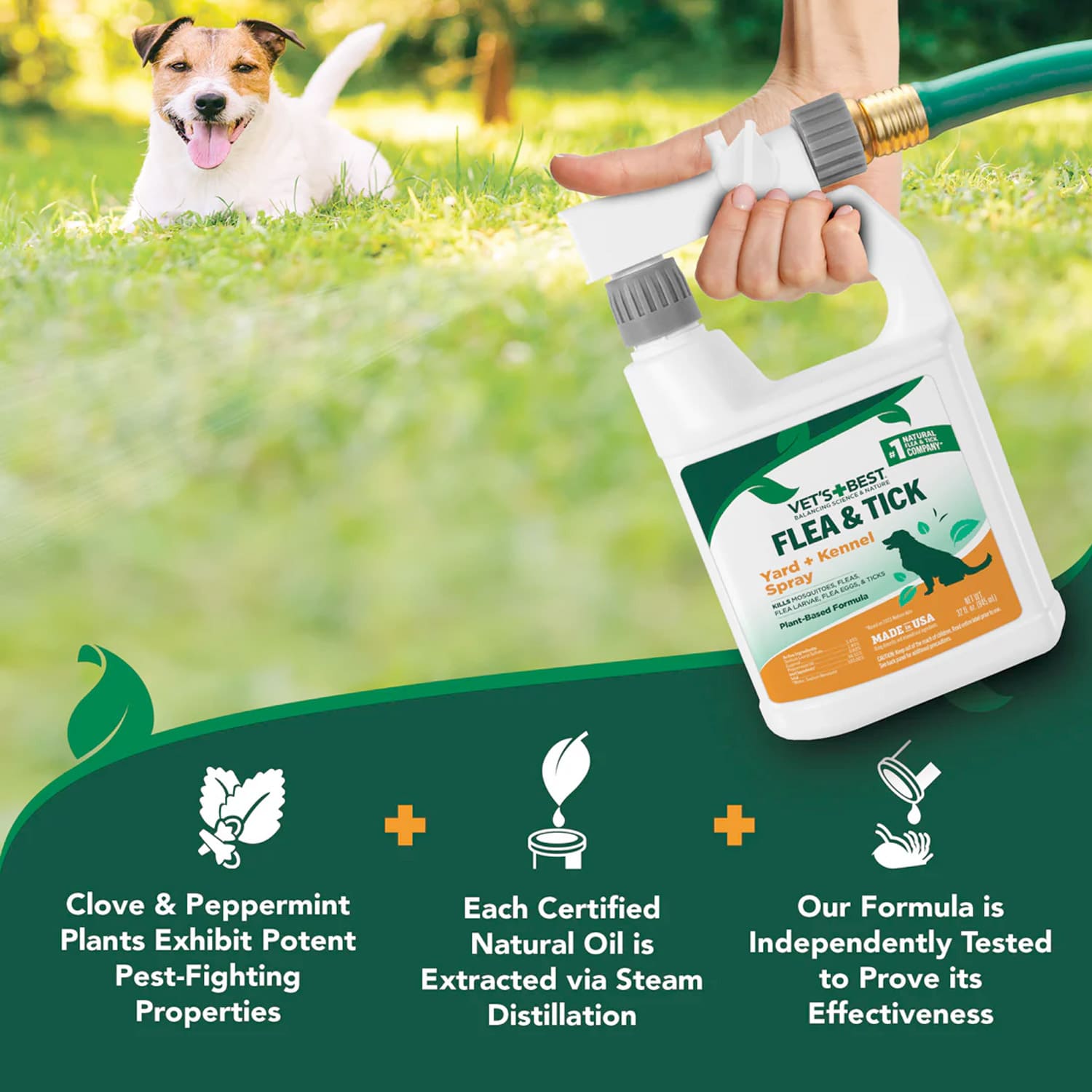 Vet's Best Flea + Tick Yard & Kennel Spray (32 oz) - Image 5
