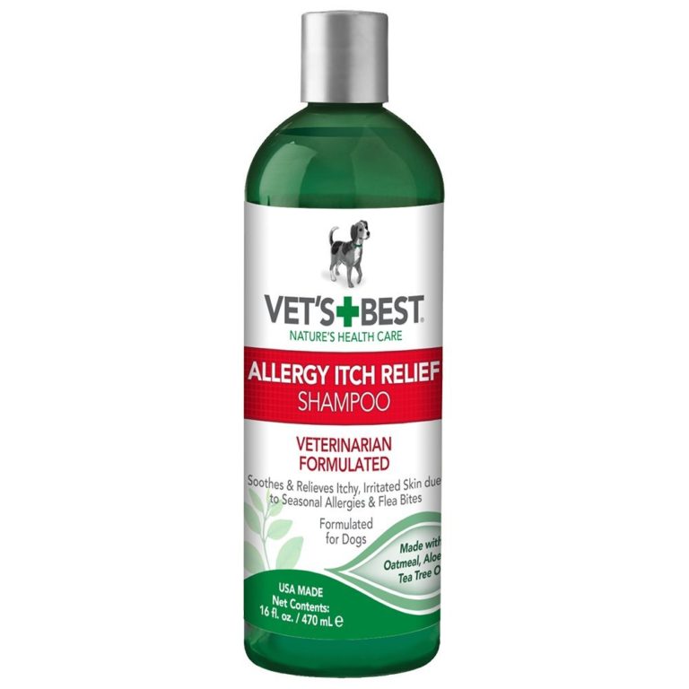 Vet's Best Allergy Itch Relief Dog Shampoo 16 oz Naturally For Pets