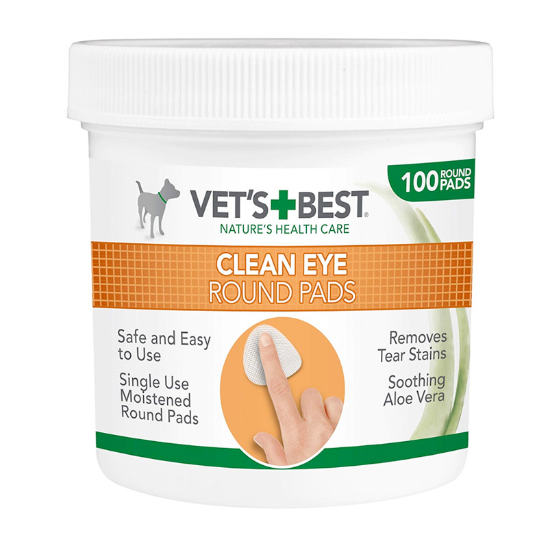 Vet's Best Clean Eye Round Pads (100pads) Naturally For Pets