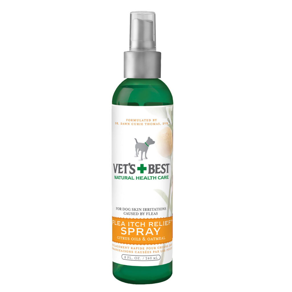 Vet's Best Flea Itch Relief Spray 8 oz Naturally For Pets