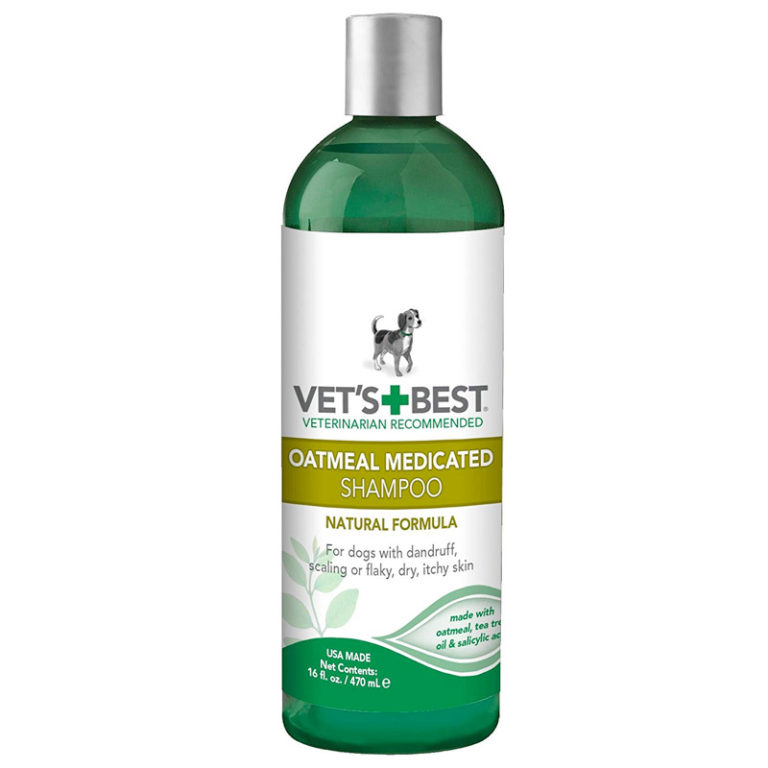 Vet's Best Oatmeal Medicated Dog Shampoo (16-oz) - Naturally For Pets