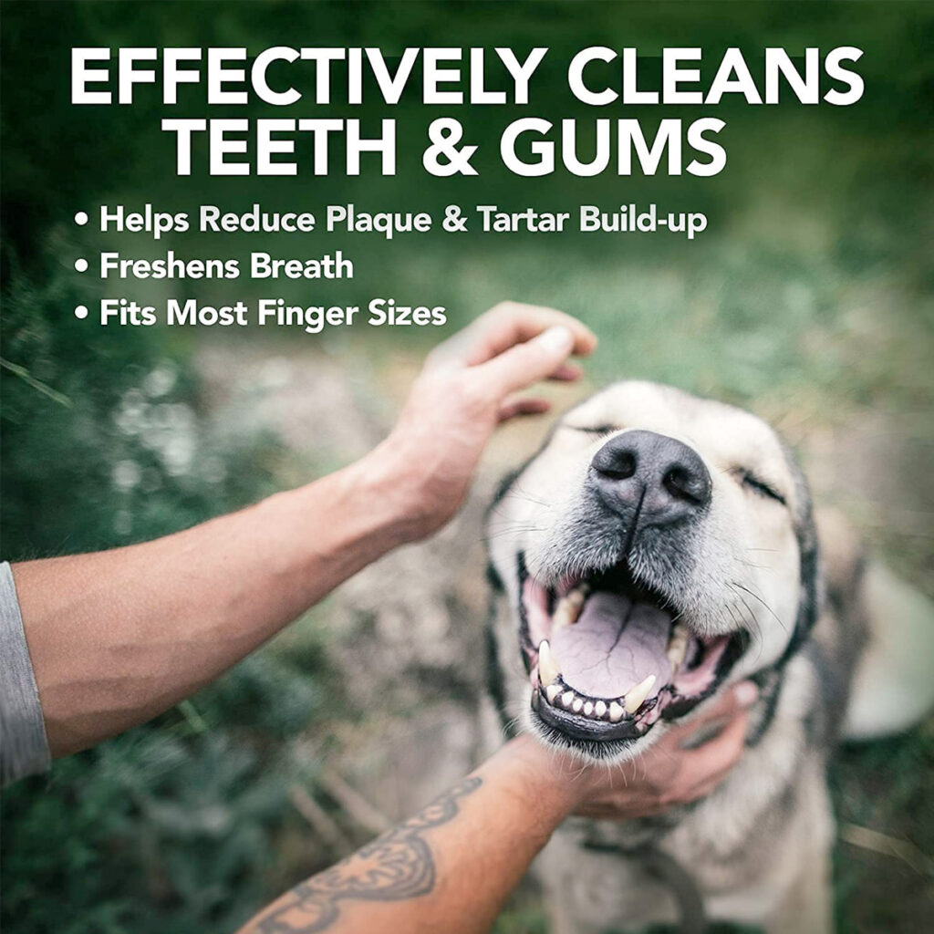 Vet's Best Clean Teeth Finger Pads (50 Pads) Naturally For Pets