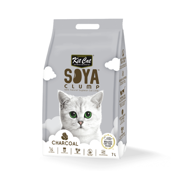 Kit Cat Soybean Litter Soya Clump Charcoal 7L