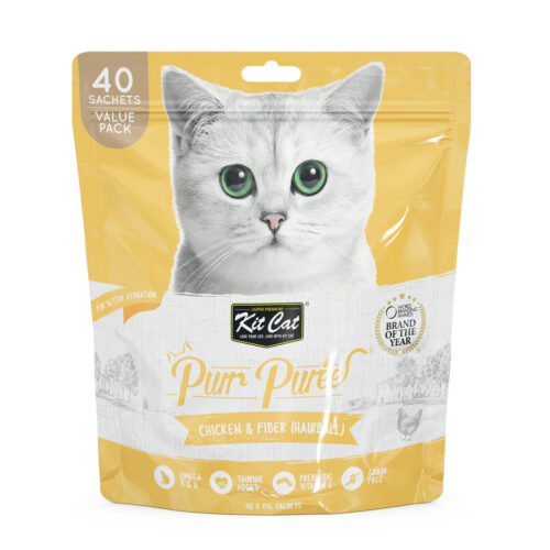 Kit Cat Purr Puree Chicken & Fiber (Hairball) Value Pack