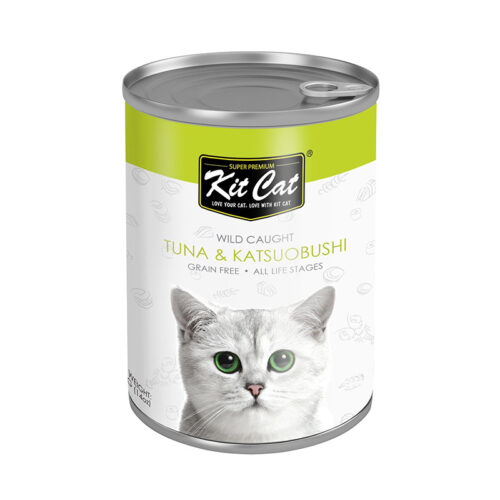 Kit Cat Tuna with Katsuobushi Canned Cat Food 400g
