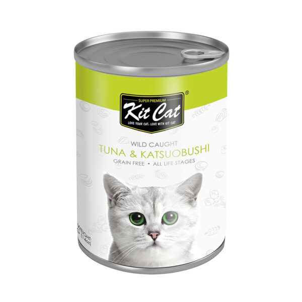 Kit Cat Tuna with Katsuobushi Canned Cat Food 400g