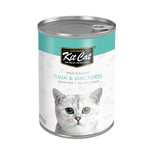 Kit Cat Tuna with Mackerel Canned Cat Food 400g
