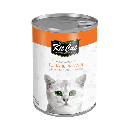 Kit Cat Tuna with Prawn Canned Cat Food 400g