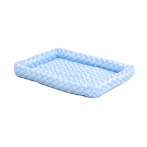 MidWest Quiet Time Pet Bed & Dog Crate Mat, Powder Blue, 30"