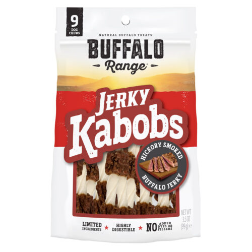 Natural, Grain Free Jerky Kabob Rawhide Chews for Dogs