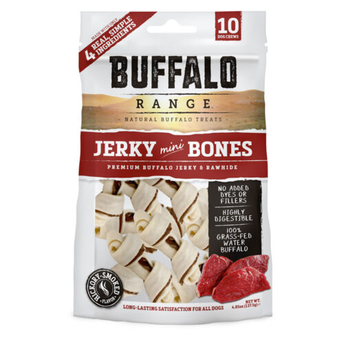 Buffalo Range Natural, Grain Free Jerky Mini Bone