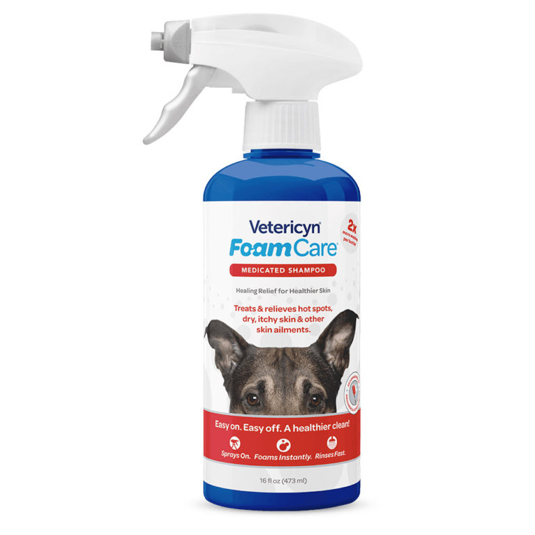 Vetericyn FoamCare® Medicated Pet Shampoo Naturally For Pets