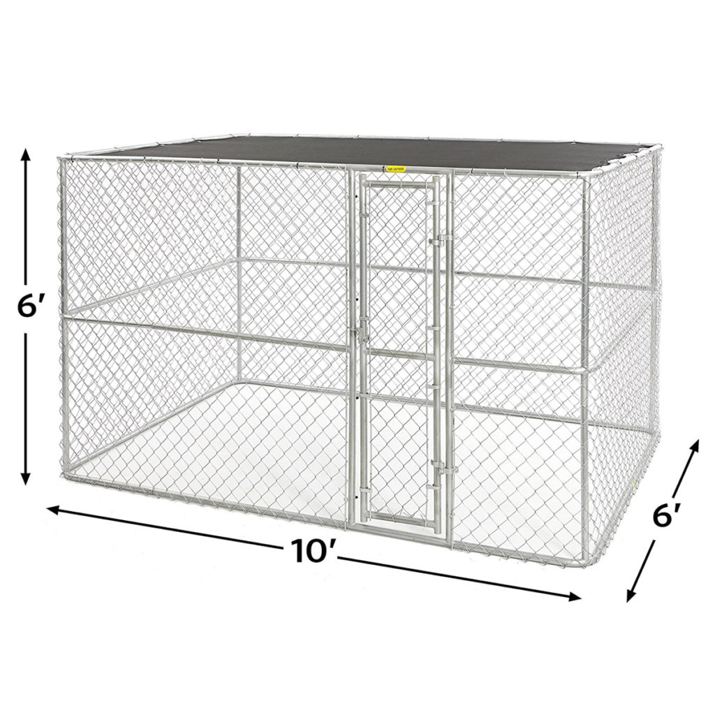 K9 Large Steel Chain Link Portable Kennel Naturally For Pets