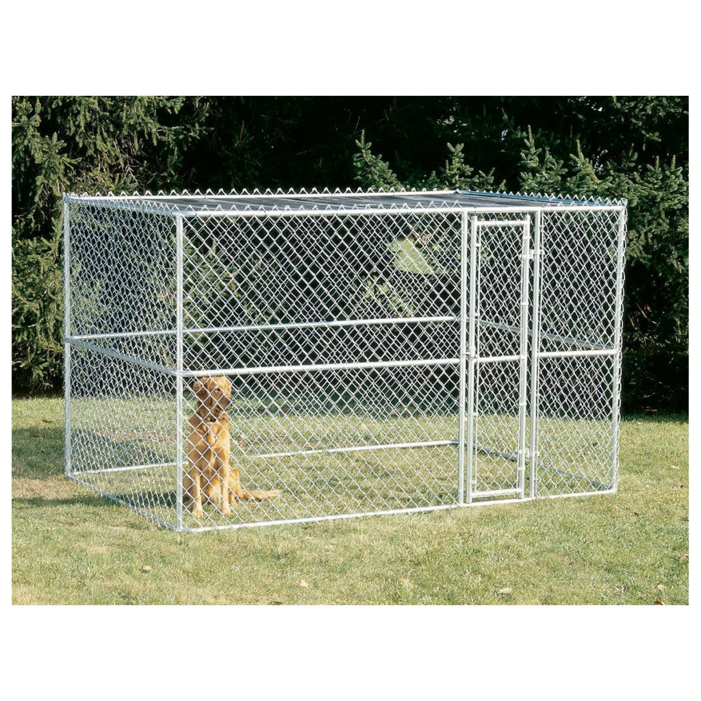 K9 Large Steel Chain Link Portable Kennel Naturally For Pets