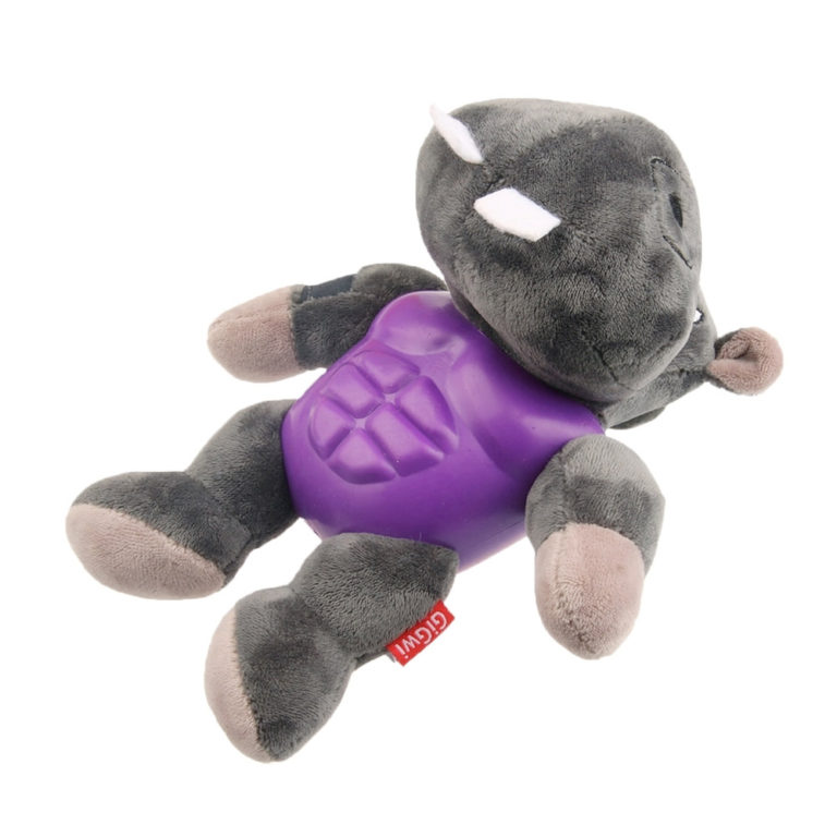 plush hippo dog toy