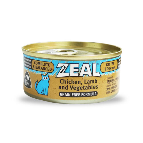 Zeal Grain Free Chicken, Lamb & Vegetables Canned Food for Kitten 100g