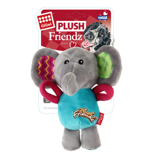 GiGwi Elephant Plush Friendz With Squeaker
