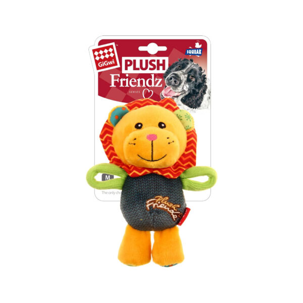 GiGwi Lion Plush Friendz With Squeaker