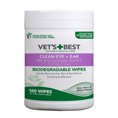 Vet’s Best Ear & Eye Wipes – 160 Pack