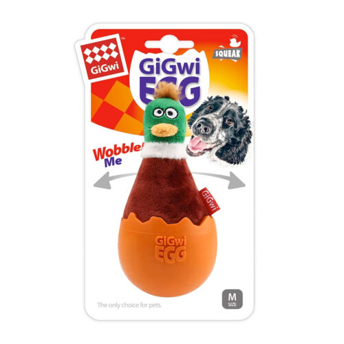 GiGwi EGG Wobble Fun Brown Duck