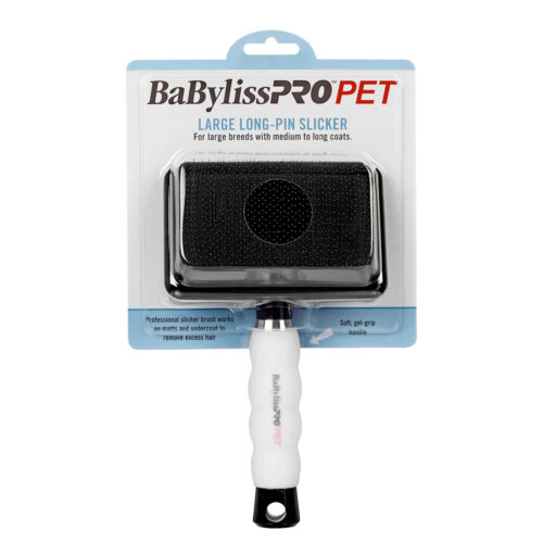 BaByliss PRO PET Long-Pin Slicker Dog Brush, Large